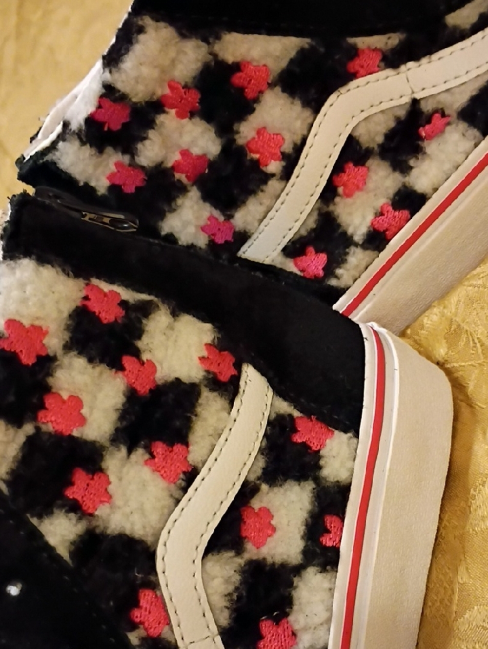 VANS Sk8-Hi Black/White & Pink Leopard High-Top Sneakers Women's 8.0 Men's 6.5 - Picture 11 of 12
